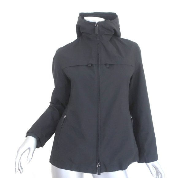 PRADA LINEA ROSSA HOODED JACKET BLACK GORE-TEX SIZE 42 - Picture 1 of 10
